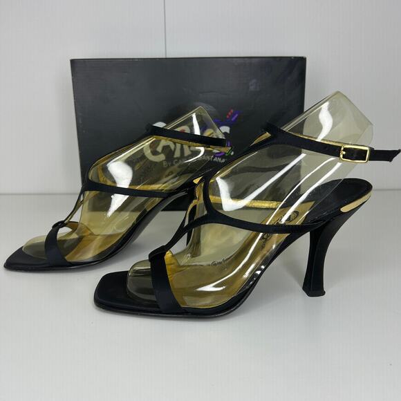 Carlos by Carlos Santana Black Strappy Heels “Angel” – Women’s Size 7.5M - Picture 2 of 11